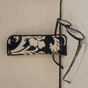 VERA‎ BRADLEY 100+ READING GLASSES & COORDINATING EYE GLASS CASE